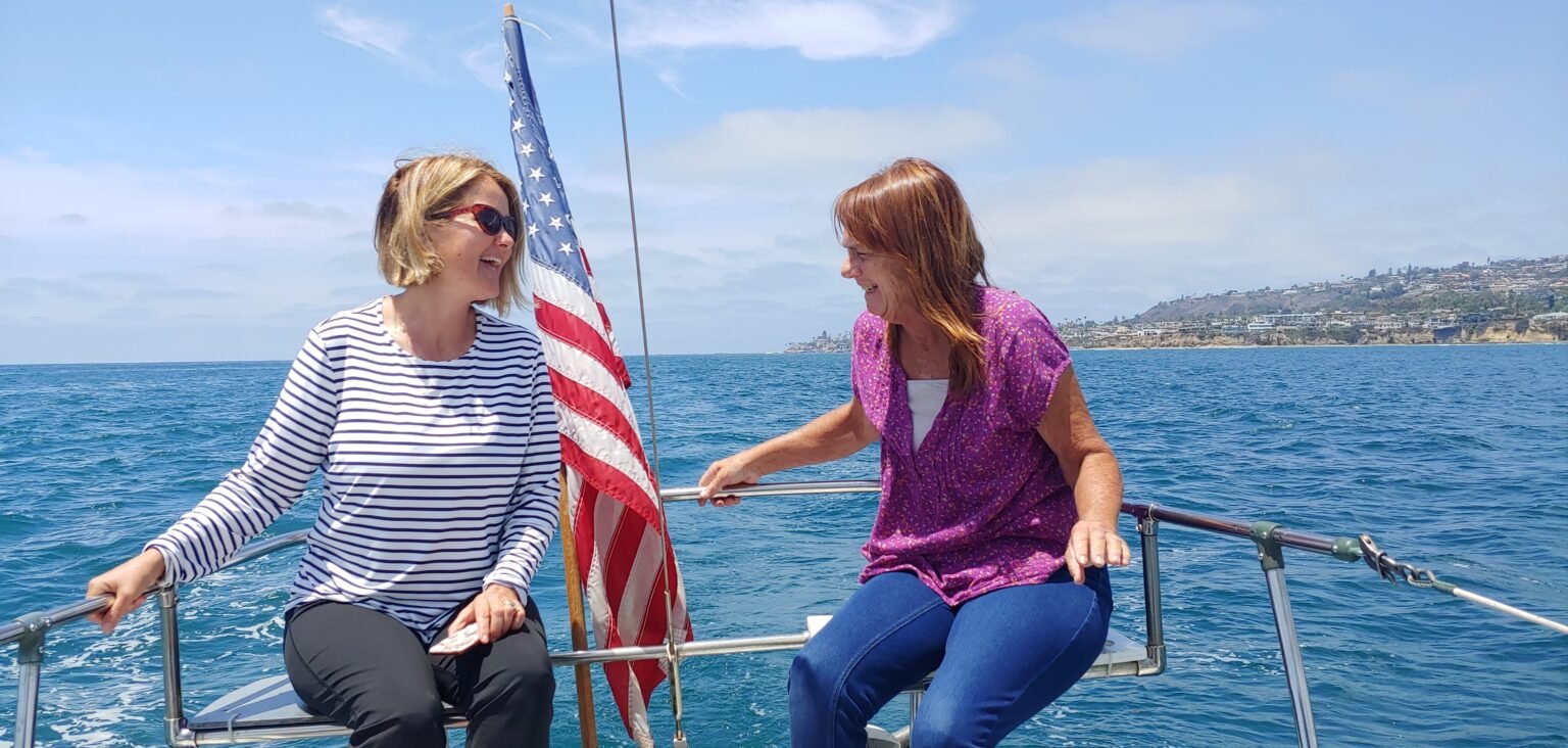 Sailing on San Diego Bay aboard Wolf