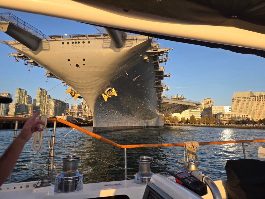 impressive bow of the Midway